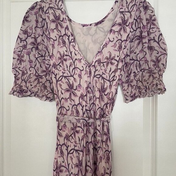 NWT SAYLOR Ryland Dress - Lilac & White Floral Maxi Dress - Size M - Picture 6 of 10